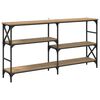 vidaXL Конзолна маса Дъб 150 x 29 x 76,5 см Инженерна дървесина