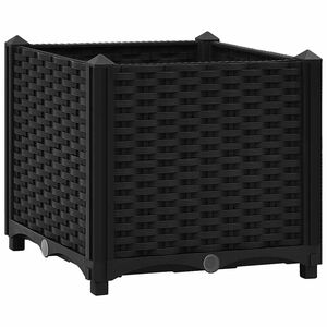 vidaXL Повдигната леха 40x40x38 см, полипропилен