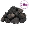vidaXL Вулканични камъни 25 кг черни 5-8 см