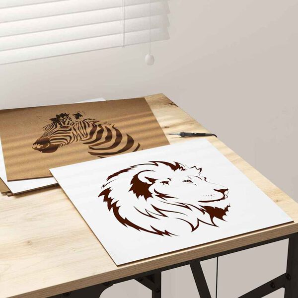 vidaXL Декор панели 12 pcs Бяло 30 х 30 х 0.27 см Инженерно дърво