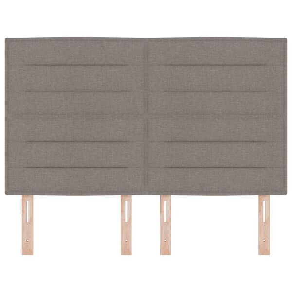 vidaXL Облегалка за глава с таблото Таупе 144 см Изкуствена