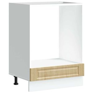 vidaXL Шкаф за фурна, Porto, дъб сонома, инженерно дърво