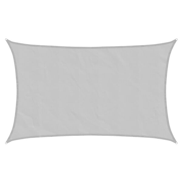 vidaXL Слънцезащитно платно светлосиво 8x5 м 100% полиестер Оксфорд
