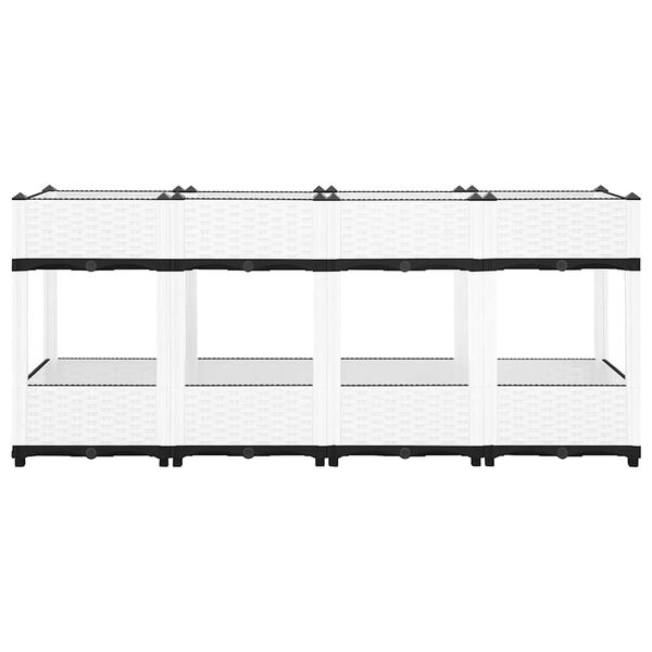 vidaXL Повдигната леха, 160x40x71 см, полипропилен