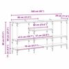 vidaXL Конзолна маса Старо дърво 160 x 29 x 80 см Инженерно дърво