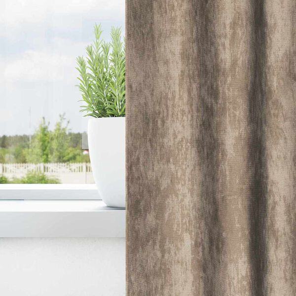 vidaXL Кадифени завеси С завеси 2 pcs Шампанско 140 x 140 cm Кадифе