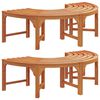 vidaXL Дървесен бенч 2 pcs Естествен 160 x 80 x 45 см