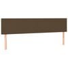 vidaXL Боксспринг легло с матрак, тъмнокафяво, 180x200 см, плат