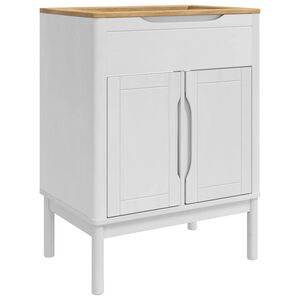 vidaXL Шкаф за мивка в баня FLORO Бяло 60 x 40 x 80 см