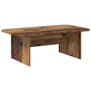 vidaXL Масичка за кафе Старо дърво 93 x 53 x 33 см Инженерно дърво