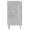 vidaXL Бюфет крака дърво масив бетонно сив 60x35x70 см инженерно дърво