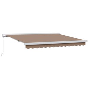 vidaXL Прибираща се тента Таупе 300 x 250 cm Платно и алуминий