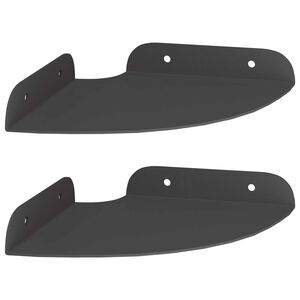 vidaXL Плаващ рафт с рафт със съхранение 2 pcs Черен 15 x 15 x 2 см