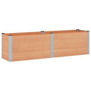 vidaXL Градинска повдигната леха Кафяво 200 x 50 x 54 cm