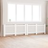 vidaXL Паравани за радиатори, 2 бр, бели, 172x19x81,5 см, МДФ