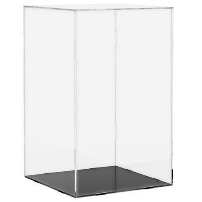 vidaXL Кутия витрина, прозрачна, 14x14x22 см, акрил