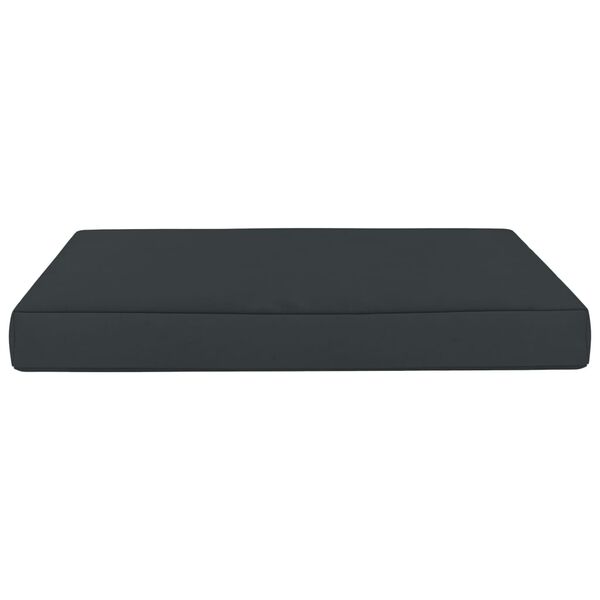 vidaXL Палетна възглавница за под, 60x61,5x6 см, антрацит, плат