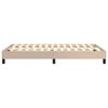 vidaXL Рамка за легло с пружини, капучино, 120x200 см, изкуствена кожа