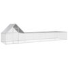 vidaXL Птичарник, 8x2x2 м, поцинкована стомана