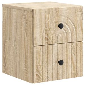 vidaXL Спален шкаф с монтаж на стена Дъб сонома 33 x 34,5 x 40 см
