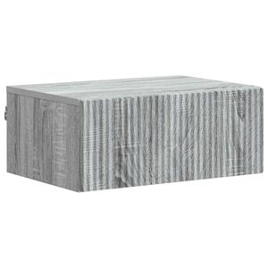 vidaXL Спален шкаф с монтаж на стена Сива сонома 49 x 34,5 x 20 см