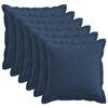 vidaXL Калъфка за възглавница 6 pcs HOUTEN Синьо 45 x 45 cm