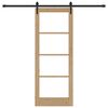 vidaXL Преплъзваща се врата ORKDAL Естествен 78 x 202 см