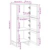 vidaXL Висок шкаф с врата Кафяво 90 x 33 x 75 см Солидно мангово дърво