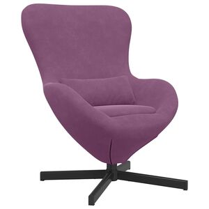 vidaXL Стол яйце Лилаво 63 x 73 x 90 см Кадифе