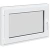 vidaXL Прозорец за мазе RISOR 90 x 70 cm PVC и стъкло Антрацит