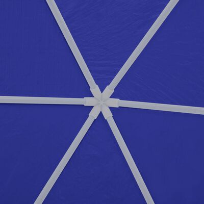 vidaXL Шатра с 6 странични стени, синя, 2x2 м