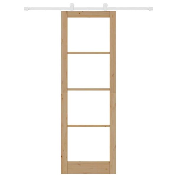 vidaXL Преплъзваща се врата ORKDAL Естествен 78 x 232 см