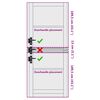 vidaXL Вътрешна врата ORKDAL Бяло 83 x 232 см Шперплат