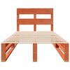 vidaXL Рамка за легло без матрак, восъчнокафяв, 100x200 см, бор масив