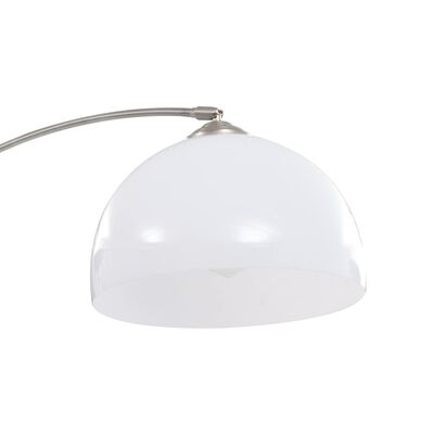 vidaXL Наземна лампа с арковиден дизайн, 60 W, сребриста, E27, 200 см