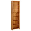 vidaXL Библиотека с 7 рафта, 60x22x200 см, дъбов масив