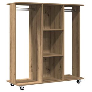 vidaXL Гардероб с рафт дъб артизан 102 x 38 x 110 см Инженерно дърво
