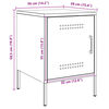 vidaXL Нощни шкафчета, 2 бр, антрацит, 36x39x50,5 см, стомана
