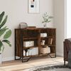 vidaXL Бюфет, кафяв дъб, 101x35,5x74,5 см, инженерно дърво