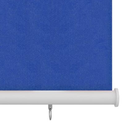 vidaXL Външна роло щора, 160x140 см, синя, HDPE