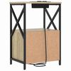 vidaXL Нощен шкаф 2 pcs Сонома дъб 40 x 31 x 60 см Инженерно дърво