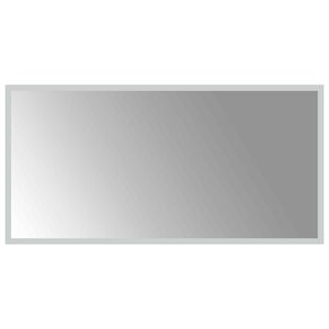 vidaXL LED огледало за баня Прозрачен 80 x 40 cm закалено стъкло