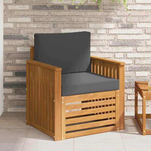 vidaXL Комплект дивани за открито Естествен 71 x 63 x 73 см