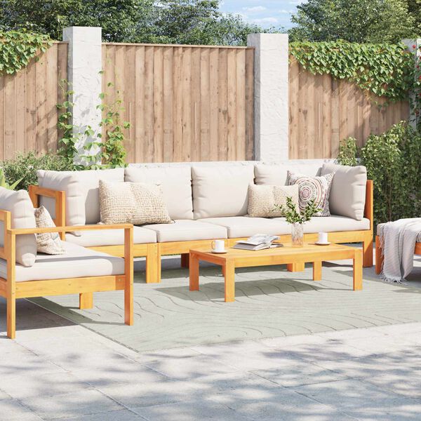 vidaXL Килими за помещение PALMERAS Зелен 240 x 240 cm Полиестер