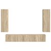 vidaXL Комплект ТВ шкаф 3 pcs Сонома дъб Инженерно дърво
