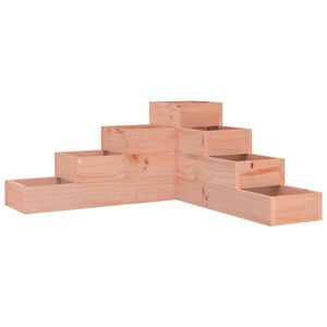 vidaXL Градинска кашпа 4 нива 80,5x79x36 см масивна дугласка дървесина
