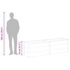 vidaXL Градинска повдигната леха, 200x50x54 см, WPC, сива