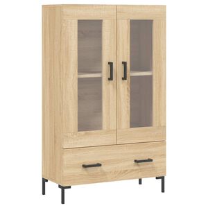 vidaXL Висок шкаф, сонома дъб, 69,5x31x115 см, инженерно дърво