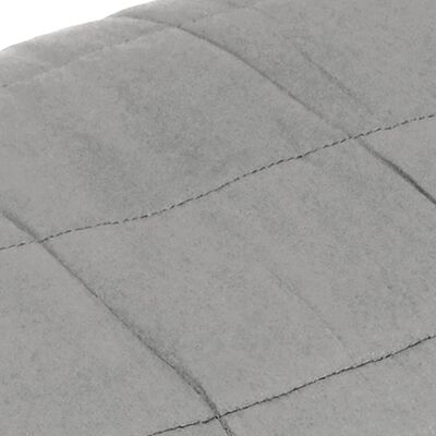 vidaXL Утежнено одеяло сиво 200x230 см 13 кг плат