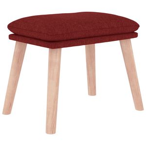 vidaXL Табуретка, виненочервена, 45x29,5x35 см, текстил